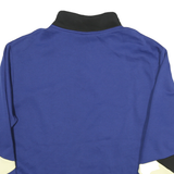 PUMA Mens Blue & Black Cotton Blend Sweatshirt 2XL Quarter Zip Pullover