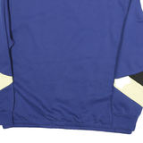 PUMA Mens Blue & Black Cotton Blend Sweatshirt 2XL Quarter Zip Pullover