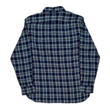 Levis Checked Flannel Shirt - Medium Blue Cotton