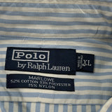 Marlowe Polo By Ralph Lauren Striped Shirt - 2XL Blue Cotton Blend