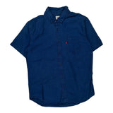 Levis Short Sleeve Shirt - Medium Blue Cotton