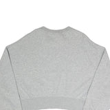 NIKE Womens Grey Sweatshirt Crew Neck XS Cropped Casual Pullover Cotton Blend