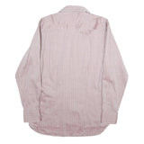 TED BAKER Mens Pink Shirt M Cotton Stylish Patterned Collar Long Sleeve