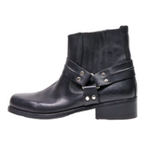 HIGHWAY Ankle Boots Black Leather Womens UK 7