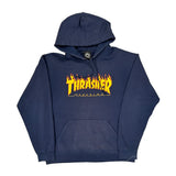 Thrasher Magazine Thrasher Graphic Hoodie - Medium Navy Cotton Blend
