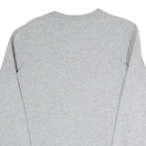 REEBOK Mens Grey Sweatshirt S Crew Neck Cotton Blend Pullover Casual
