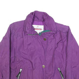 OBERMEYER Womens Purple Nylon Jacket S Casual Zip Up Lightweight Outdoor