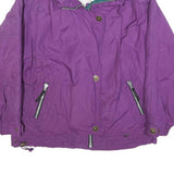 OBERMEYER Womens Purple Nylon Jacket S Casual Zip Up Lightweight Outdoor