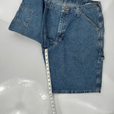 Lee Carpenter Shorts - 38W 11L Blue Cotton