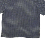 TOSCANO Mens Blue Rayon XL Patterned Short Sleeve Shirt Casual Summer