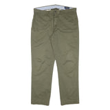POLO RALPH LAUREN Mens Regular Fit Olive Cotton Blend Straight Leg Trousers W35