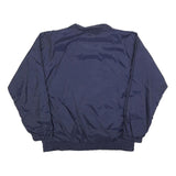 ARGUS Mens Navy Blue White Stripe Track Jacket L Polyester Blend Zip