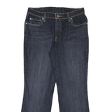 LEVI'S Womens Blue Regular Straight Denim Dark W30 L28 Zip Cotton Blend Jeans