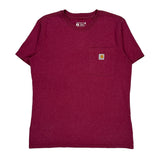 Carhartt T-Shirt - Medium Red Cotton
