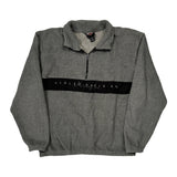 Zylstra Elgin Illinois Harley Davidson Spellout 1/4 Zip - Medium Gray Polyester Blend