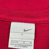 Nike T-Shirt - Large Red Cotton