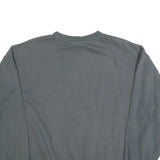 ADIDAS Mens Grey Cotton Blend Crew Neck Sweatshirt M Logo Pullover Casual