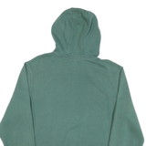 GUESS Mens Green Pullover Hoodie S Cotton Blend Logo Print