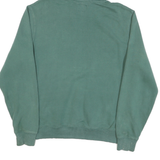GUESS Mens Green Pullover Hoodie S Cotton Blend Logo Print