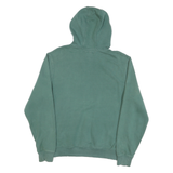 GUESS Mens Green Pullover Hoodie S Cotton Blend Logo Print