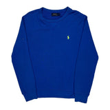 Polo By Ralph Lauren Jumper - Medium Blue Cotton