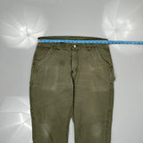 Carhartt Carpenter Pants - 36W 31L Green Cotton