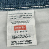 Wrangler Denim Shorts - 34W 10L Blue Cotton
