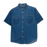 Wrangler Denim Shirt - Medium Blue Cotton