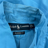 Ralph Lauren Short Sleeve Shirt - Large Blue Cotton