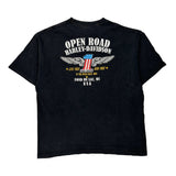 Harley Davidson Graphic T-Shirt - XL Black Cotton
