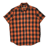Harley Davidson Checked Short Sleeve Shirt - Large Black Cotton