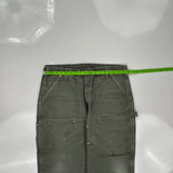 Carhartt Double Knee Carpenter Trousers - 35W 29L Grey Cotton