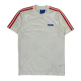 Three Stripes On Shoulders Adidas Football Shirt - Small Red Polyester