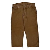 Dickies Carpenter Trousers - 37W 27L Brown Cotton