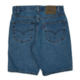 505 Levis Denim Shorts - 30W 10L Blue Cotton