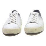 HOGAN Mens Classic Low Top Trainers Leather UK 8.5 Black & White Stylish Comfort