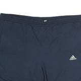 ADIDAS Mens Blue & White Casual Polyester Sports Shorts XL W44 Drawstring