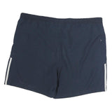 ADIDAS Mens Blue & White Casual Polyester Sports Shorts XL W44 Drawstring