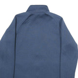 ADIDAS Womens Blue Track Jacket M Polyester Chevron Zip Sportswear Fitness