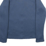 ADIDAS Womens Blue Track Jacket M Polyester Chevron Zip Sportswear Fitness