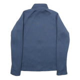 ADIDAS Womens Blue Track Jacket M Polyester Chevron Zip Sportswear Fitness