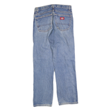 DICKIES Mens Jeans Blue Regular Straight Denim Medium W29 L30 Painted Design