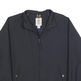 TIMBERLAND Mens Navy Blue Zip Up Jacket L Polyester Blend Plain Casual Outdoor