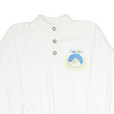 ODLO Mens White DAVOS Crew Neck S Cotton Blend Pullover Sweatshirt