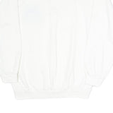 ODLO Mens White DAVOS Crew Neck S Cotton Blend Pullover Sweatshirt