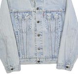LEVI'S Mens Blue Denim Button Jacket S Cotton Classic Fit Chest Pocket