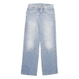 TAKE TWO Womens Jeans Blue Relaxed Straight Denim Light W28 L33 Casual Zip