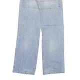 TAKE TWO Womens Jeans Blue Relaxed Straight Denim Light W28 L33 Casual Zip
