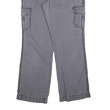 CARHARTT Womens Cotton Blend Relaxed Grey Cargo Trousers W30 L32 Casual Workwear