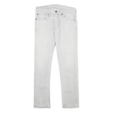 LEVI'S 511 Slim Mens Jeans White Cotton Blend Slim Skinny Denim W31 L30 Stylish